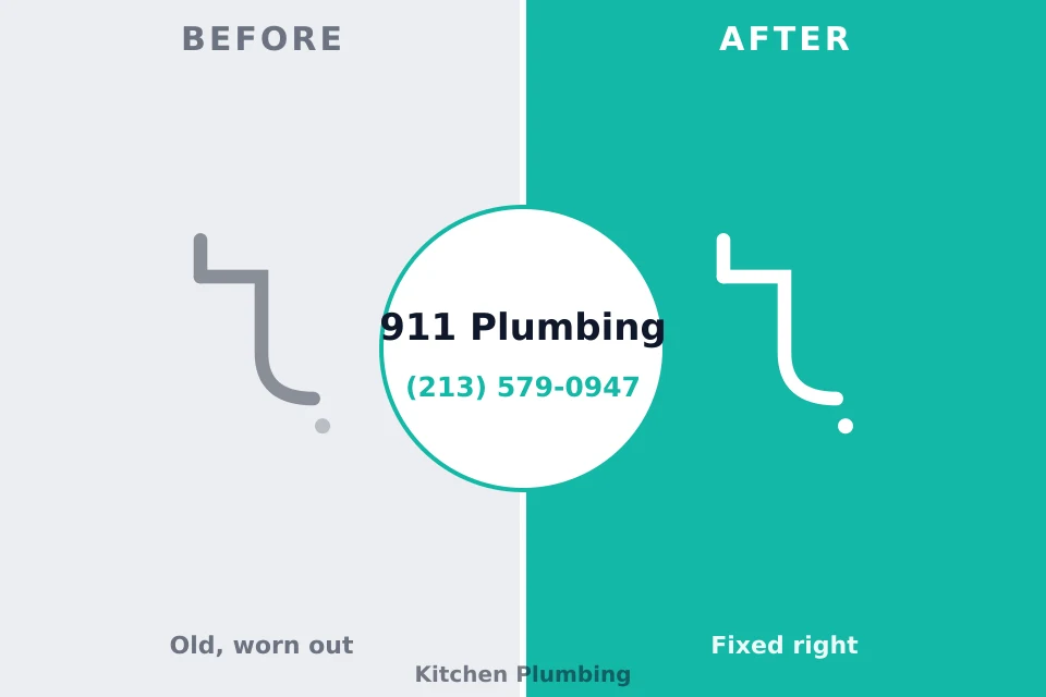 Before and after: plumbing company Leith-Hatfield, PA